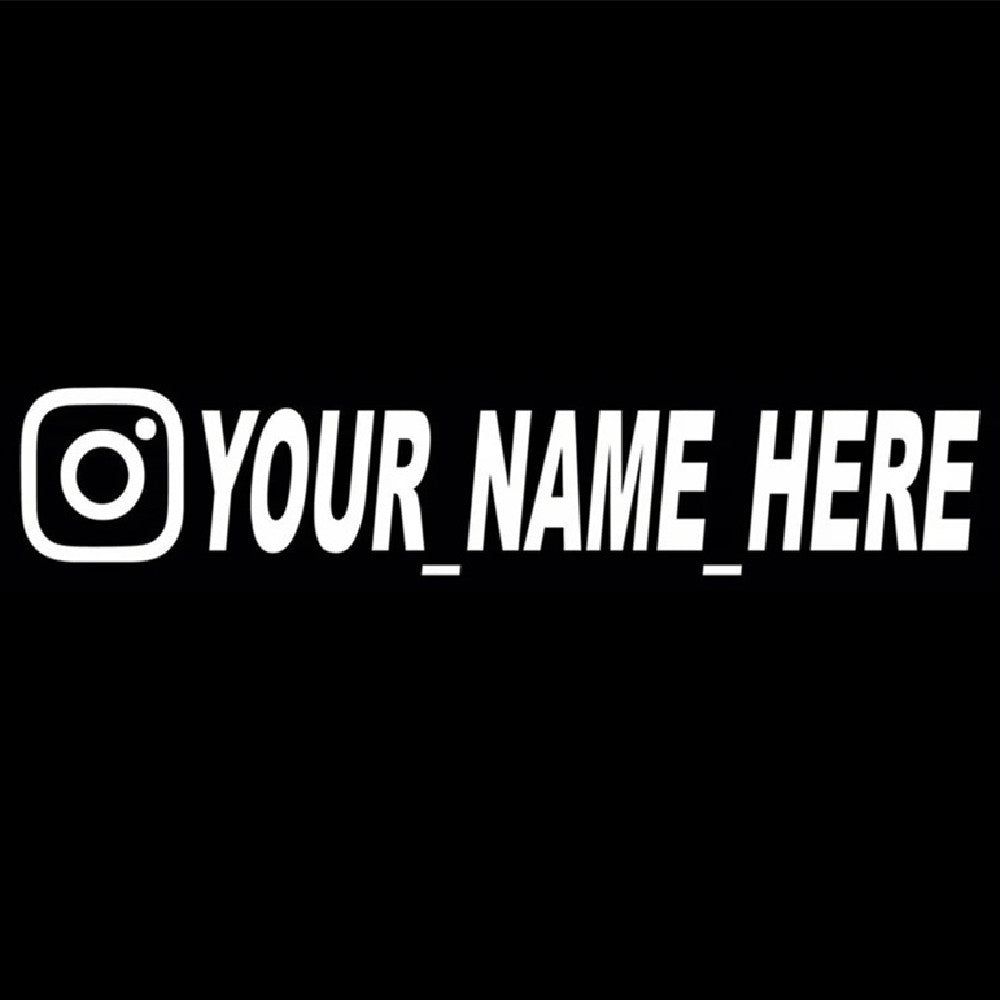 Car Stickers Instagram YOUR NAME HERE