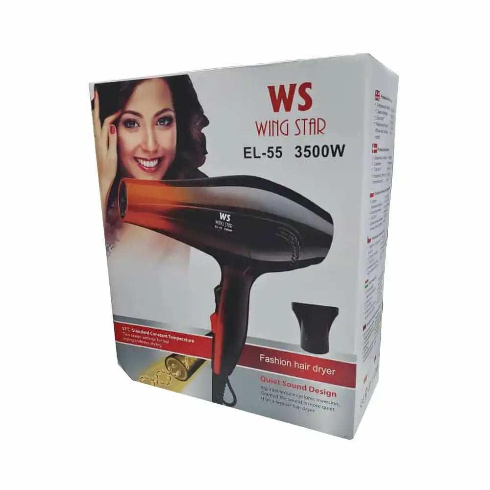 Wing Star Professional Ionic Hair Dryer 3-Speed 3500W Variety of Colors for Hotel Use-EL-55