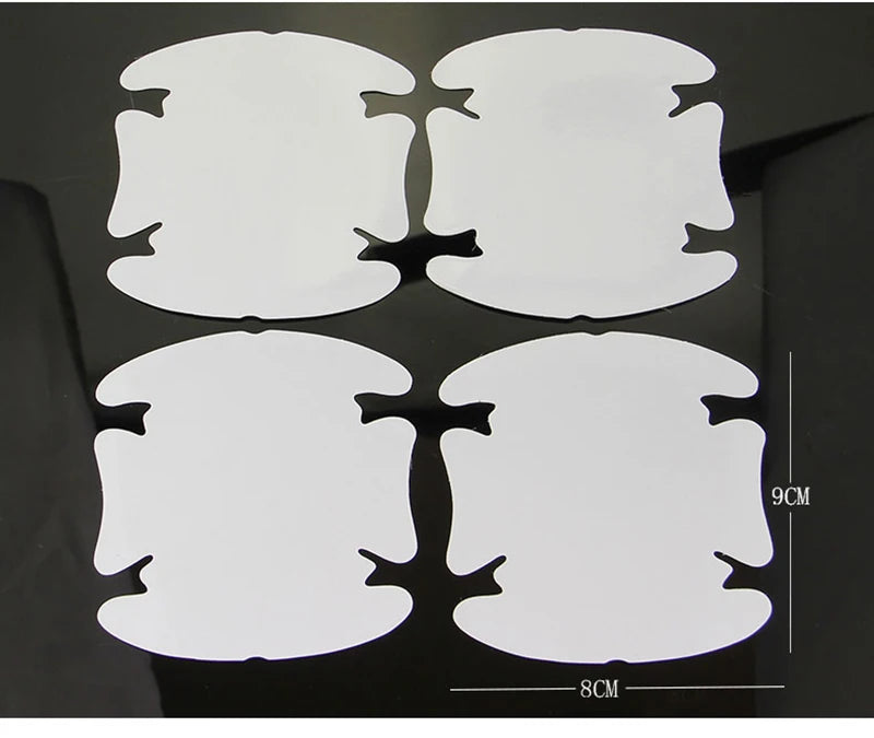 4Pcs/LOT Car Handle Protection Film Car Exterior Transparent Sticker Automotive Auto Accessories Car Styling Car sticker