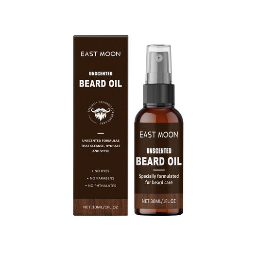 East Moon Facial Hair Treatment For Men Nourishes, Brightens, Delicate Pores, Hydrates And Moisturizes Facial Hair Oil For Men