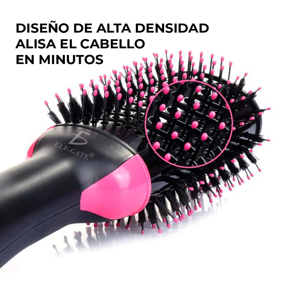 Electric Hair Dryer Brush with Portable Nylon and Ceramic Handle Battery-Powered for Home and Hotel Use