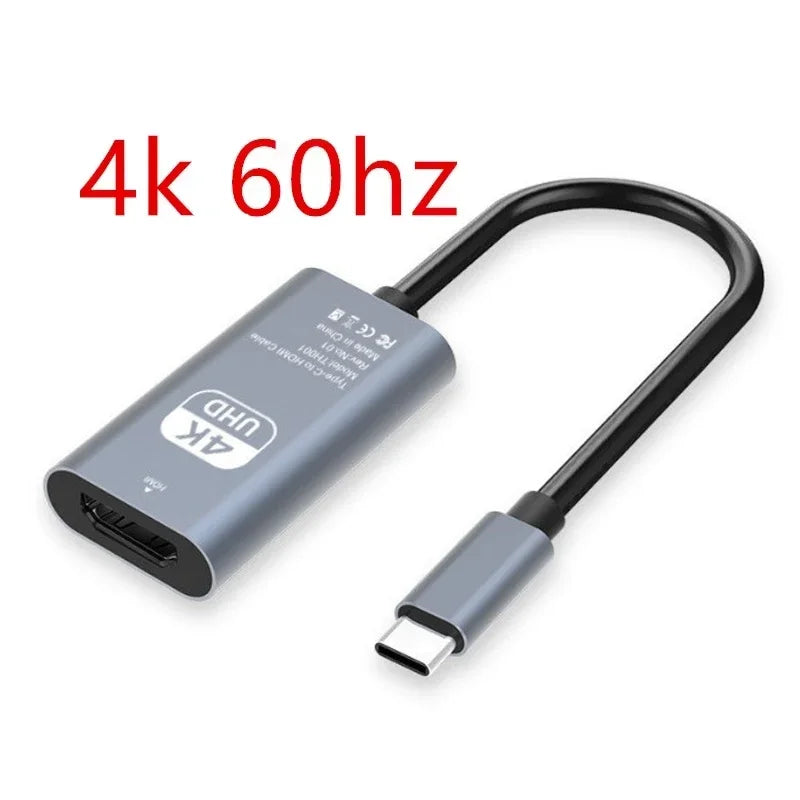 TYPE C to HDMI 4K Adapter USB C USB3.1 Male to HDTV Female Converter Cable for Laptop Tablet TV MacBook