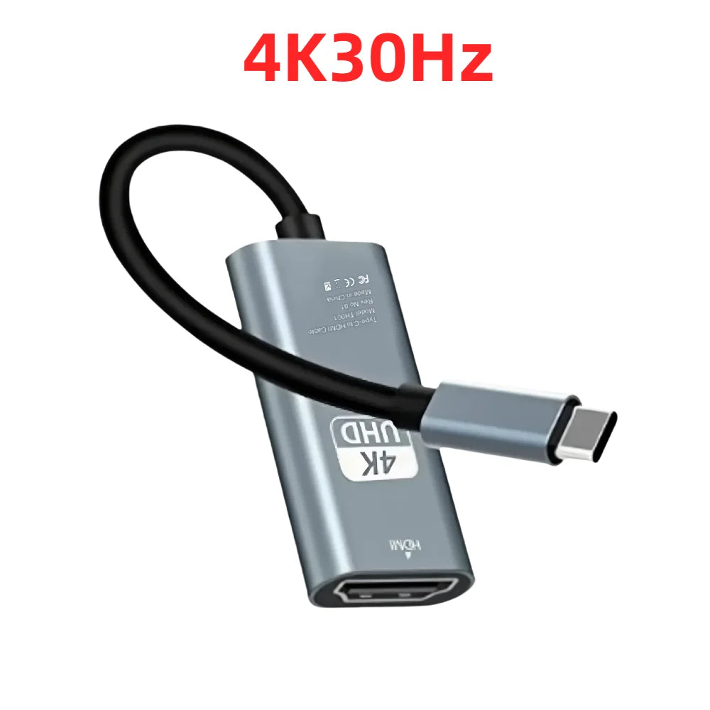 USB Type C To HDMI Compatible 2.1 Cable 4K 60HZ For Mobile Phone TV Laptop USB-C USBC Adapter Video Wire Plug HD Converter
