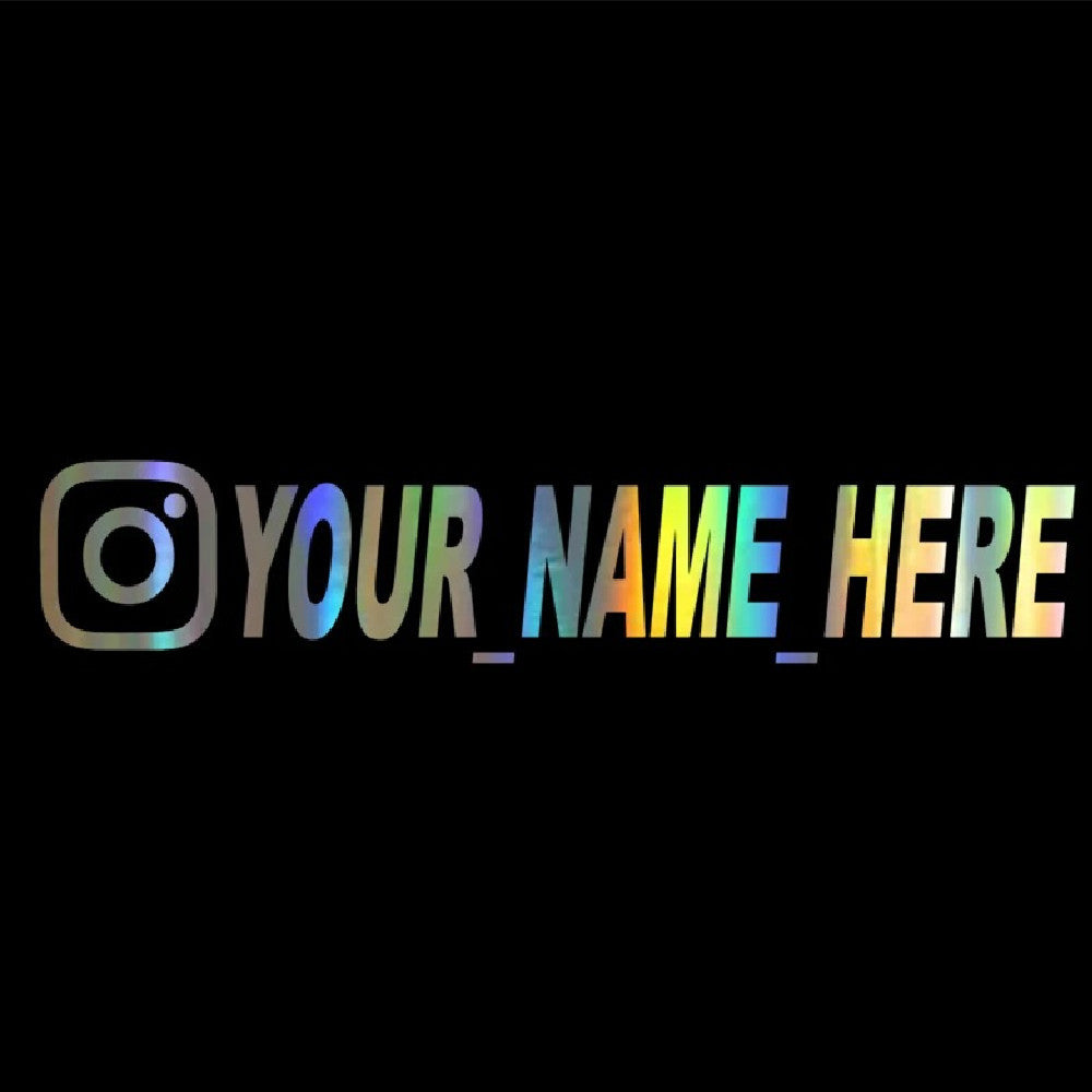Car Stickers Instagram YOUR NAME HERE